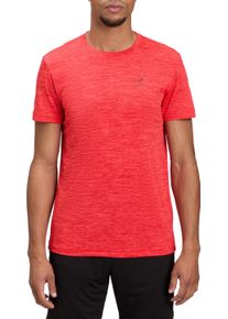 T-Shirt Energetics "He.-T-Shirt Telly II SS M", Herren, Gr. L, rot (melange, rot, rot schwarz), Jersey, Obermaterial: 100% Polyester, normal, Rundhals, Shirts T-Shirt, mit Rundhalsausschnitt, Kurzarmdesign, aus Polyester, normaler Schnitt