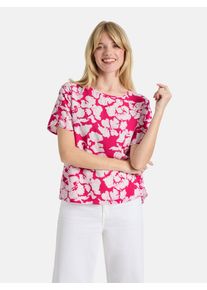 LIEBLINGSST&Uuml;CK Shirtbluse LIEBLINGSST&Uuml;CK "ReneeL", Damen, Gr. 44, pink (830p2, lovely pink), Obermaterial: 100% Viskose, Obermaterial: 100% Viskose CV., Rundhals, Blusen Shirtbluse