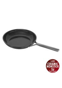 Bratpfanne Zwilling "Milano", schwarz, B:29,2cm H:8cm L:52cm &Oslash;:28cm, Pfannen, Bratpfanne, Keramik-Antihaftbeschichtung, Induktion, Made in Italy