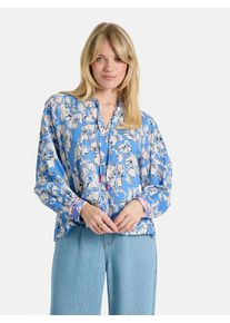 LIEBLINGSST&Uuml;CK Klassische Bluse LIEBLINGSST&Uuml;CK "RukaniL", Damen, Gr. 48, blau (449p2, air blau), Obermaterial: 100% Baumwolle, Obermaterial: 100% Baumwolle CO., Blusen Klassische Bluse