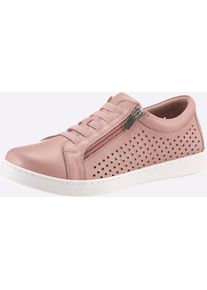 Sneaker Andrea Conti, Damen, Gr. 41, rosa (altrosa), Leder, Schuhe Sneaker