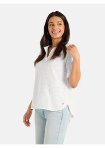LIEBLINGSST&Uuml;CK Klassische Bluse LIEBLINGSST&Uuml;CK "RamiraL", Damen, Gr. 36, wei&szlig; (110p3, sanftes wei&szlig;), 100% Baumwolle, Obermaterial: 100% Baumwolle CO., V-Ausschnitt, Blusen Klassische Bluse