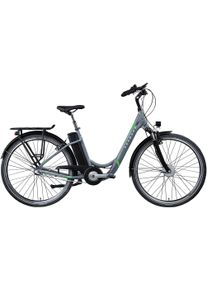 Z&uuml;ndapp E-Bike Z&Uuml;NDAPP "Z510" Gr. 48, wei&szlig; (grau, gr&uuml;n), Elektrofahrr&auml;der, 48cm, 28 Zoll (71,12cm), E-Bike, Pedelec, Elektrofahrrad f&uuml;r Damen u. Herren