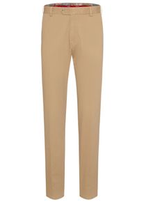Chinohose MEYER "Oslo", Herren, Gr. 40-34, L&auml;nge 34, braun (mais), Obermaterial: 98% Baumwolle CO. 2% Elasthan EL., regular fit, Hosen Chinohose, mit Franz&ouml;sische Seitentaschen