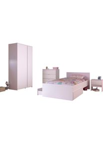Jugendzimmer-Set Parisot "Pirouette", wei&szlig;, B/H: 90cm x 200cm, Holzwerkstoff, Schlafzimmerm&ouml;bel-Sets, Jugendzimmer-Set