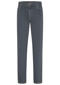 5-Pocket-Jeans MEYER "M5 Regular", Herren, Gr. 36-30, L&auml;nge 30, grau (mid grau), Obermaterial: 92% Baumwolle CO. 6% Polyester PES. 2% Elasthan EL., regular fit, Jeans 5-Pocket-Jeans, M5 Regular Super-Stretch