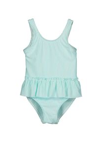 Badeanzug Blue Seven "M&auml;dchen Badeanzug mit R&uuml;schen", Damen, Gr. 92/98, gr&uuml;n (6220, aqua), 56% Polyester, 40% Polyamid, 4% Elasthan, Badeanz&uuml;ge Badeanzug