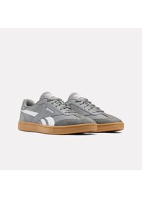 Sneaker Reebok CLASSIC "REEBOK FORTE LOUNGER", Damen, Gr. 40, grau (grau3, ftwrwei&szlig;, gum), Leder, Synthetik, Schuhe Sneaker