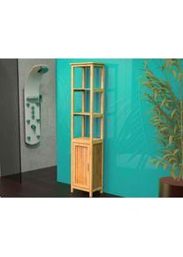 EISL&reg; Hochschrank EISL "Bambus", beige (bambusfarben), B:42cm H:190cm T:30cm, Bambus, Schr&auml;nke, Hochschrank, massives Bambus, Unikat, pflegeleicht,3 B&ouml;den