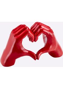HEINE HOME Dekoschale, rot, B/H/T: 19cm x 11,5cm x 7,5cm, Dekoschalen, Dekoschale