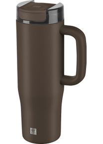 Thermoflasche Zwilling "Thermo Plus", chocolate, H:25,6cm, Edelstahl, Trinkflaschen, Thermoflasche, Edelstahl, Doppelwandig, Auslaufsicher