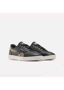 Sneaker Reebok CLASSIC "REEBOK FORTE LOUNGER", Damen, Gr. 39, schwarz (schwarz, chalk, ftwrwei&szlig;), Synthetik, Schuhe Sneaker
