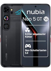 NUBIA Smartphone "Nubia Neo 5 GT 12+256GB", Energieeffizienz: A, schwarz, 256 GB, Mobiltelefone, Smartphone