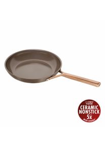 Bratpfanne Zwilling "Milano", braun, B:29,2cm H:8cm L:52cm &Oslash;:28cm, Pfannen, Bratpfanne, Keramik-Antihaftbeschichtung, Induktion, Made in Italy