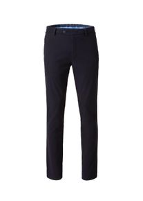Chinohose MEYER "BONN", Herren, Gr. 31, N + K Gr, blau (dunkelblau), Obermaterial: 98% Baumwolle CO. 2% Elasthan EL., uni, regular fit, Hosen Chinohose, aus Winter-Canvas