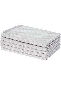 Geschirrtuch OTTO HOME "Keersten Premium", grau, B:50cm L:70cm, Geschirrt&uuml;cher, Geschirrtuch, hochwertig, Grubentuch, 100 % Baumwolle, 5er-Set, 65 &times; 50 cm