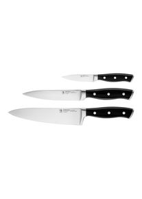 Messer-Set HENCKELS BY ZWILLING "Accent", schwarz, Spezialklingenstahl, Kochmesser-Sets, Messer-Set, Rostfreier Klingenstahl, Ergonomische Griffe