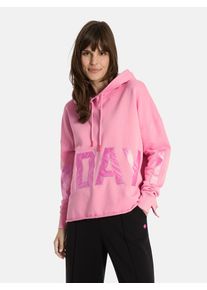 LIEBLINGSST&Uuml;CK Hoodie LIEBLINGSST&Uuml;CK "JergasL", Damen, Gr. L, pink (326, fresh rose), 100% Baumwolle, Obermaterial: 100% Baumwolle CO., weit, Rundhals, Sweatshirts Hoodie