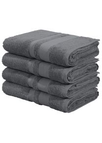 Duscht&uuml;cher OTTO HOME "Vanessa, 4 Duscht&uuml;cher, 70x140cm, in Standard- und Premium-Qualit&auml;t", grau (stone), B:70cm L:140cm, Walkfrottee, Obermaterial: 100% Baumwolle, Handt&uuml;cher, Duscht&uuml;cher, Handt&uuml;cher mit Bord&uuml;re, 100% Baumwolle, einfarbig, weich, Topseller