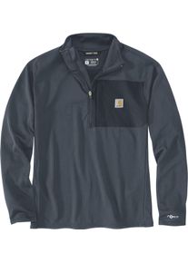 Carhartt Force Half-Zip, t-shirt long sleeve , color: Dark Blue (Hv8) , size: S
