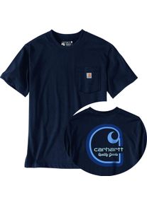 Carhartt Irvine Multi Color C, t-shirt , color: Dark Blue/Blue , size: L