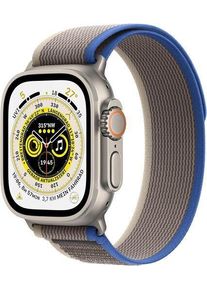 Apple Watch Ultra 2 (2023) | GPS + Cellular | argento | Trail Loop blu/grigio grande