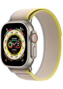 Apple Watch Ultra 2 (2023) | GPS + Cellular | argento | Trail Loop giallo/beige S/M