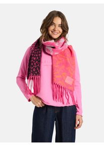 LIEBLINGSST&Uuml;CK Modeschal LIEBLINGSST&Uuml;CK "Damen-Schal", Damen, Gr. onesize, pink (824, raspberry rose), 60% Polyester, 40% Wolle, Obermaterial: 60% Polyester PES. 40% Wolle mw., Modet&uuml;cher Modeschal
