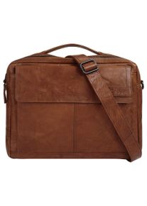SPIKES & SPARROW Laptoptasche SPIKES & SPARROW, Gr. B/H/T: 38cm x 30cm x 8cm onesize, cognac, Leder, Taschen Laptoptasche, echt Leder