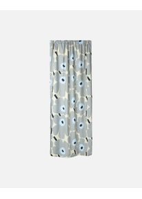 Vorhang Marimekko "UNIKKO", sand, grau, hellgrau, dunkelblau, B:135cm H:250cm, Baumwolle, Baumwolle, Gardinen, Vorhang, 135x250 cm