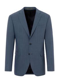Anzugsakko Benvenuto. "MARIO", Herren, Gr. 50, blau (indigo), Obermaterial: 95% Wolle WO. 5% Elasthan EL. Futter: 94% Polyester PES. 6% Elasthan EL., modern fit, V-Ausschnitt, Sakkos Anzugsakko, mit Brusttasche