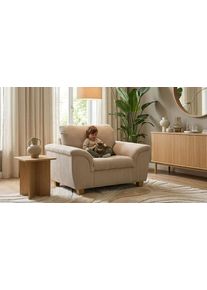 Sessel OTTO HOME "Egedal Sitzbreite 58 cm, Holzf&uuml;&szlig;e", taupe, B:120cm H:81cm T:97cm, 90% Polyester, 10% Nylon, Sessel, Sessel, aus haustierfreundlichem Pet Friendly Cord