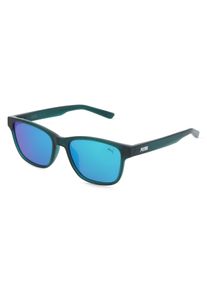 Puma PJ0088S | Dzieci okulary przeciwsłoneczne | Prostokątne | Oprawka: Poliwęglan Zielony | Kolor szkła: Zielony Pełny Kolor