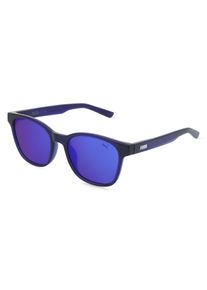Puma PJ0087S | Dzieci okulary przeciwsłoneczne | Prostokątne | Oprawka: Poliwęglan Niebieski | Kolor szkła: Niebieski Pełny Kolor