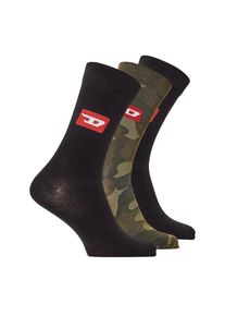 Diesel Camouflage-korte sokken voor heren (set van 3) (Zwart)