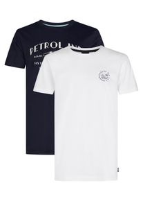 Petrol Industries - 2-pack Basis T-shirt Ronde Hals Riviera Jongens - Divers