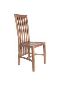 Mid.you , Naturfarben , Holz , Teakholz , massiv , 46x104x45 cm ,