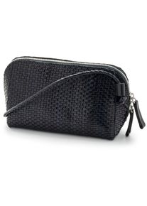 Allan K Lederhandtasche geflochten, dunkelblau
