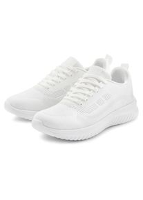 H.I.S. Sneaker H.I.S "Schn&uuml;rschuh, Halbschuh, Freizeitschuh, Schn&uuml;rhalbschuh", Herren, Gr. 43, wei&szlig;, Obermaterial: 100% Textilmaterial. Decksohle: 100% Textilmaterial. Futter: 100% Textilmaterial. Laufsohle: 100% Synthetik, unifarben, Basic, Schuhe Sneaker, NEU Turnschuh im sportiven Look aus luftigem Mesh-Material VEGAN