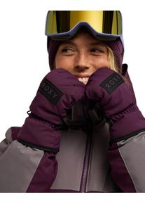 Snowboardhandschuhe Roxy "Freshfield", Damen, Gr. XL, schwarzberry wine, Obermaterial: 50% Polyester, 50% Polyurethan., Handschuhe Snowboardhandschuhe