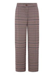Stoffhose Ichi "Casual IHKATE", Damen, Gr. M, N-Gr, rot (big check), Obermaterial: 79% Polyester PES. 20% Viskose CV. 1% Elasthan EL., Hosen Stoffhose