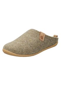 Pantoffel Rohde "GREENYS N35", Damen, Gr. 38, beige (beige, meliert), Filz, Schuhe Pantoffel, Hausschuh, Clog, Homeslipper mit herausnehmbarer Innensohle