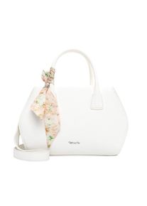 Shopper Tamaris "Shopper TAS Karolin", Damen, Gr. B/H/T: 32cm x 22cm x 11cm 0, wei&szlig; (wei&szlig; 300), Polyester, Taschen Shopper