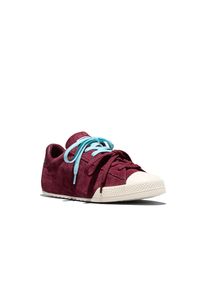 Sneaker Converse "CHUCK TAYLOR LO", Damen, Gr. 36, deep bordeaux, rained out, egret, Leder, Schuhe Sneaker
