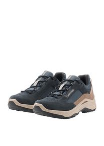 Outdoorschuh Lowa "VENTIERRA GORE-TEX LO", Herren, Gr. 45, blau (navy, dune), Textil, Veloursleder, Schuhe Outdoorschuh, wasserdicht, winddicht,atmungsaktiv dank GORE-TEX Membrane