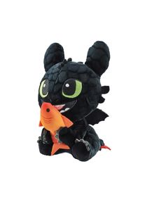 Pl&uuml;schfigur Schmidt Spiele "Dragons Ohnezahn 18 cm", schwarz (bunt), Pl&uuml;schfiguren, KinderH:18cm, Pl&uuml;schfigur, H:18cm