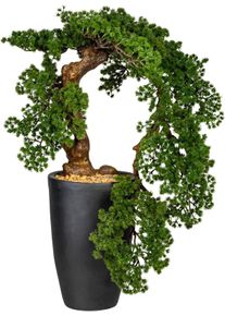 Kunstbonsai OTTO HOME "Carolyne", gr&uuml;n, B:46cm H:70cm, Kunststoff, Kunstpflanzen, Kunstbonsai, Kunstpflanze, im Magnesiatopf