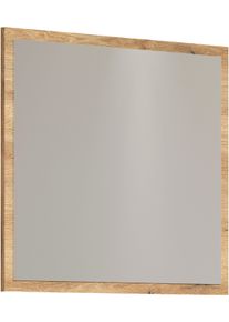 Garderobenspiegel Home Affaire "Estepona", braun (evoke eiche), B:80cm H:70cm T:2cm, Holzwerkstoff, Spiegelglas, Spiegel, Garderobenspiegel, Wandspiegel mit 4 mm Spiegel-Floatglas &ndash; (B/T/H) 80/2/70 cm