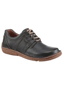 Schn&uuml;rschuh Josef Seibel "Neele 44", Damen, Gr. 40, blau (dunkelblau), Leder, Schuhe Schn&uuml;rschuh, Freizeitschuh, Komfortschuh mit Wechselfu&szlig;bett aus Leder