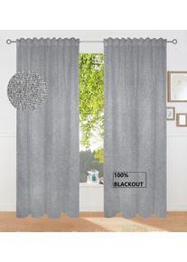 Verdunkelungsvorhang OTTO HOME "Ronnel", silberfarben, B:135cm H:225cm, Polyester, Polyester, Gardinen, Verdunkelungsvorhang, ( 2St ), verdunkelnd, multifunktionsband, einfarbig